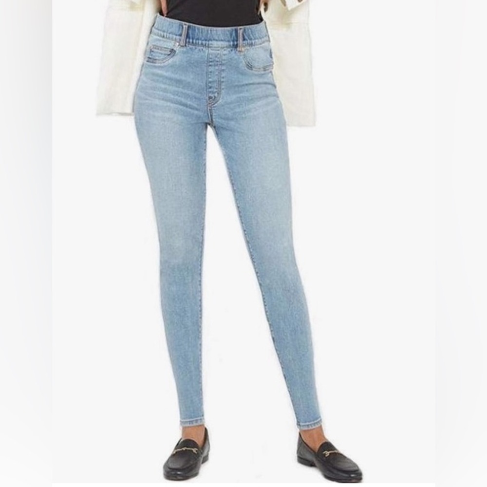 Spanx Skinny Ankle Jeans Light Vintage Wash